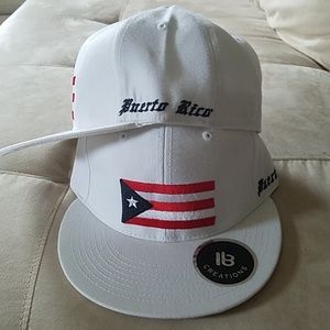 Influenced by Brooklyn fitted Puerto Rico flag hat